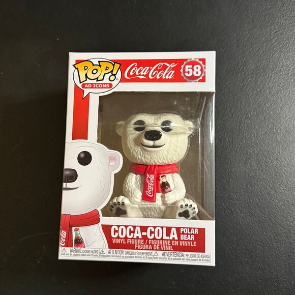 Funko Pop - Ad Icons - Coca-Cola Polar Bear #58 - Holiday - Christmas - Picture 1 of 6